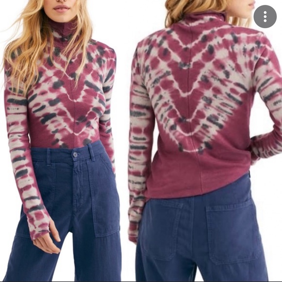 We The Free Sweaters - Free People Psychedelic Turtleneck Pullover XS